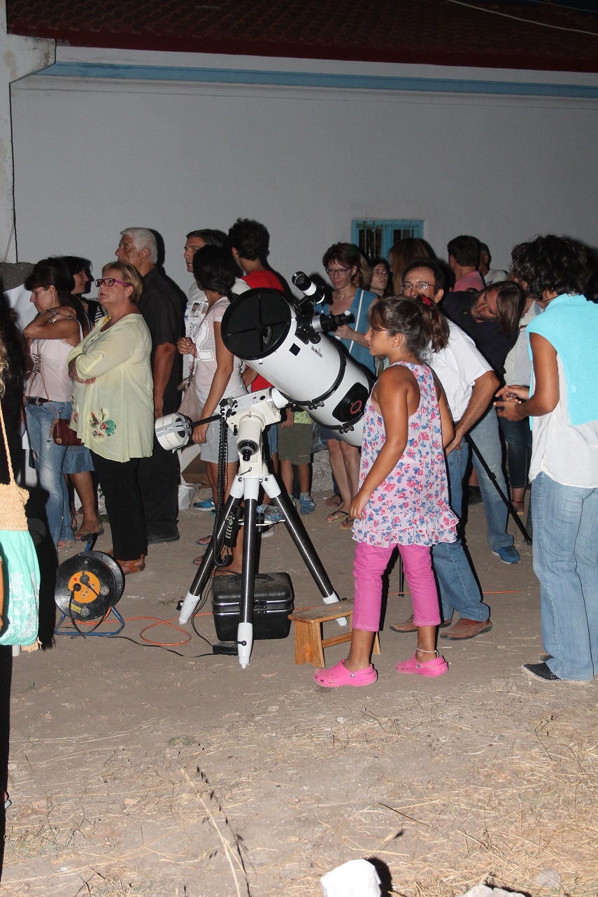 Abend der Astronomie in der archäologischen Stätte des Antiken Asini